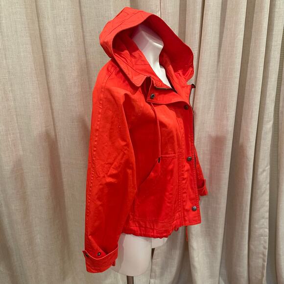 Gap Red Jacket sz XS Gap Cropped Anorak Jacket - Picture 4 of 11
